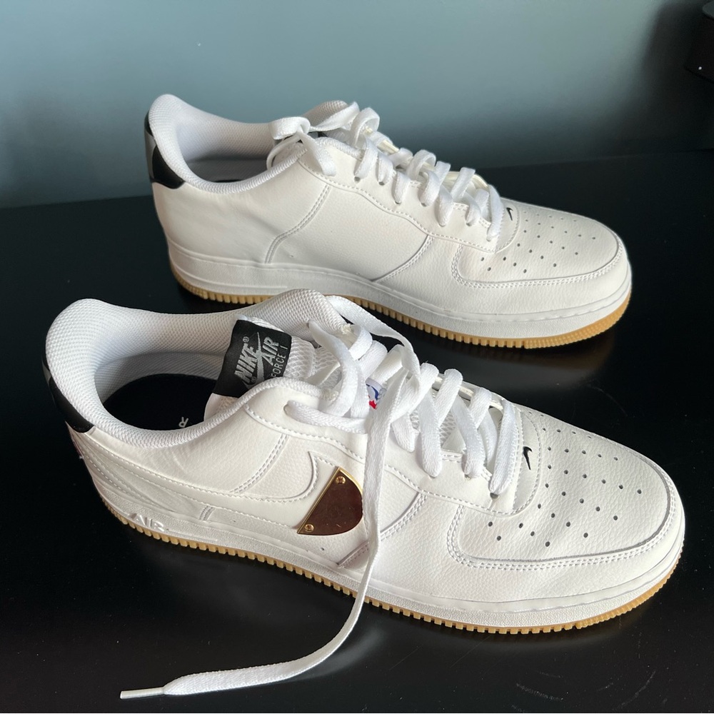 NBA x Air Force 1 '07 LV8 'White Pure Platinum' Sz 12